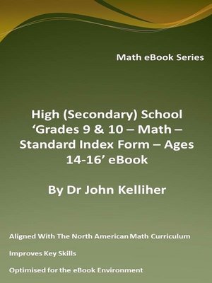 cover image of High (Secondary) School 'Grades 9 & 10 – Math – Standard Index Form – Ages 14-16' eBook